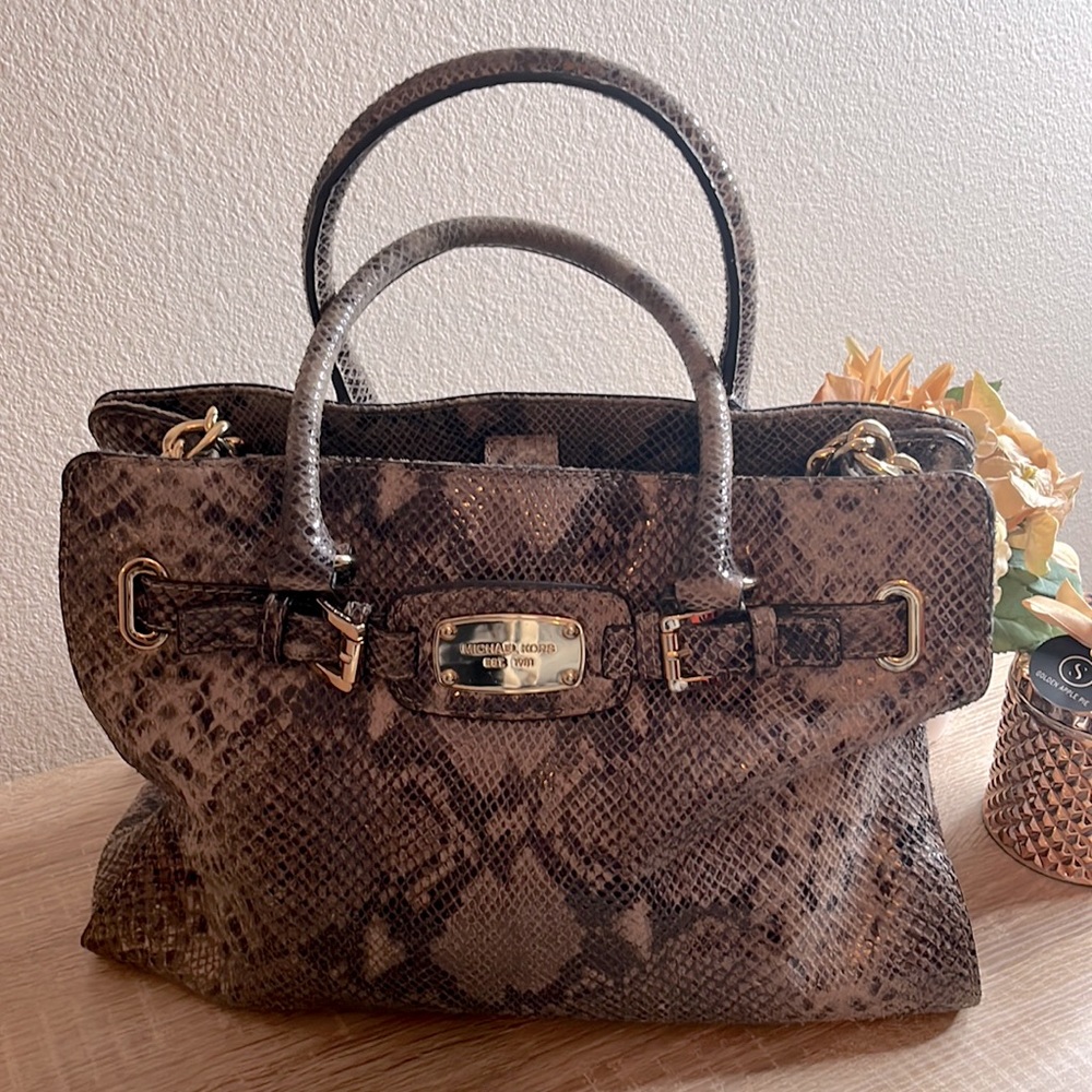 Michael Kors snake print handbag/crossbody